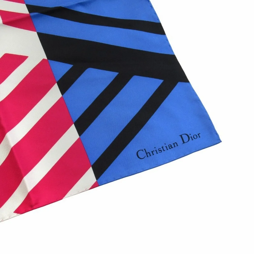 NWT 2022 Christian Dior Silk Large Pink and Blue Butterfly Scarf/Shawl!
